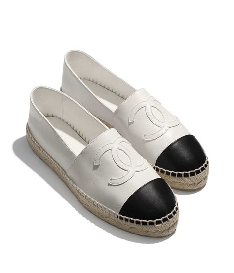 espadrilles schwarz weiß chanel|authentic Chanel espadrilles.